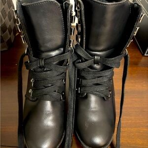 Women's Black MIA lace up boots